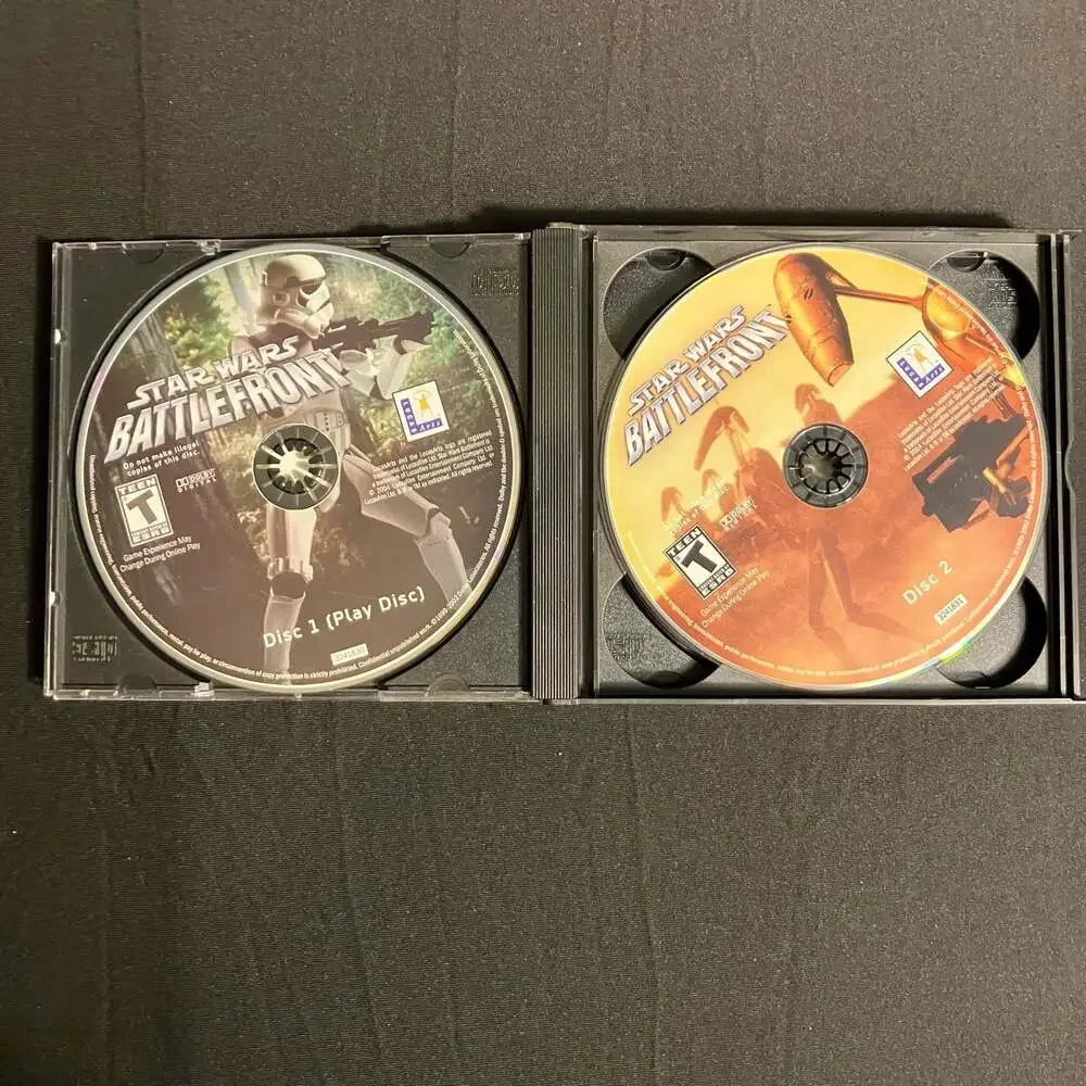 Star Wars Battlefront (2004) PC CD-ROM 3-Disc Game Set